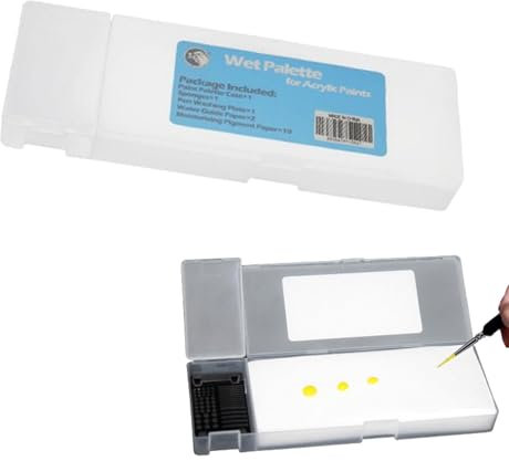 Stay Wet Palette Keep Paint Wet | Plateau de palette professionnel | Palette d'extérieur portable pour garder la peinture humide pour peindre, devoirs et travaux manuels