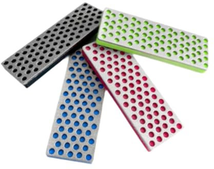 perfk 4-teiliges Diamant-Steinschärfer-Set für die Kantenpflege von Snowboards, Körnung 240/360/500/1000, kompakter Ski-Schleifstein zum Polieren