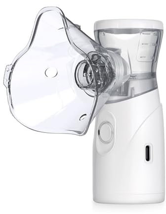 Nebuliser Machine for Kids Adults, USB-C Rechargeable, Portable & Silent Design, Easy to Use & Clean, Handheld Nebulizer for Home and Travel