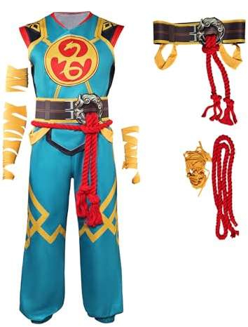 Iron Fist Cosplay Kung Fu Costume Adult Men Superhero Green Suit Full Set Halloween Outfits