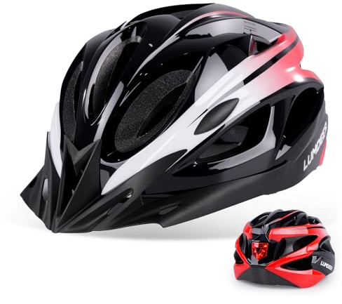 LUMDEER Bike Helmet for Men and Women Cycle helmet with Light and Visor