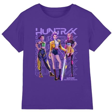 K-Pop Demon Hunters - Huntrix Huntr/X Golden Trio Pose Kids T Shirt
