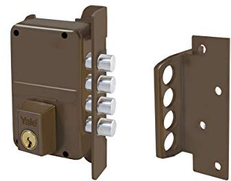 Yale 80DHP CERRAD.SOBREP.ANTIPALANCA Vorhängeschloss, ANTIPALANCA 8-0HP Dcha, braun, Entrada 40 mm Derecha