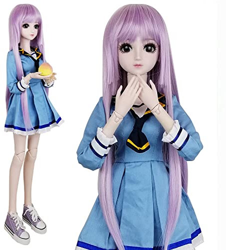 EVA BJD Sarah 1/3 SD Puppe 24inch Jointed Geschenk BJD Puppe +Make-up +Full Set Liebhaber