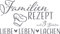 GRAZDesign Wandtattoo Wohnzimmer Familie Familienrezept mit 3 Zutaten, Lustig Sprüche Flur, Küche, Wandaufkleber selbstklebend, Wandsticker modern, 88x50cm, 071 grau
