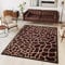 TAPISO Atlas Teppich Kurzflor Afrika Tiermuster Tierfellimitat Giraffe Braun Beige Wohnzimmer Schlafzimmer Modern Design ÖKOTEX 250 x 350 cm