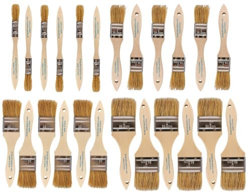 PRO-GRADE Chip Paint Brushes - 24 Piece Variety Chip Brush Set