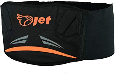 Jet Motorrad Nierengurt Herren und Damen Sichere Reißverschlusstasche Abnehmbares Thinsulate Futter Mehrere Rückenstützen Premium Qualität Contour (Schwarz, 3XL)