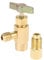 SURIEEN R1234yf Depressore autosigillante per rubinetto, F-1/4 SAE 1/2 Acme filettatura LH strumento apribottiglie con adattatore connettore F-1/4 SAE a M-1/2 Acme per tubo di ricarica R134a R12 R22