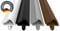 Joint de porte anti-étirement - Largeur de rainure : 3 mm - Profondeur de rainure : 7 mm - Largeur de pliage : 12 mm noir 5m