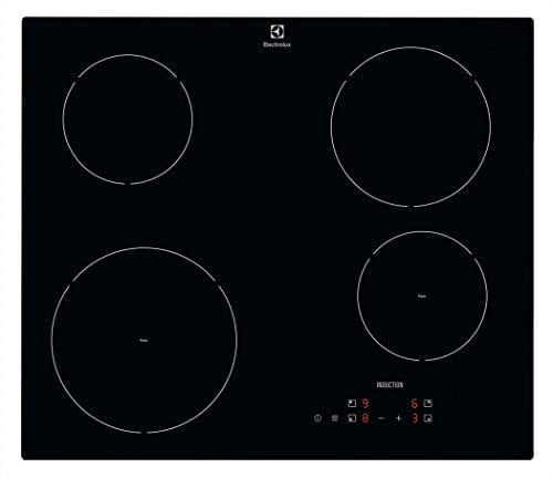 Plaque de cuisson vitrocéramique à induction de 60 cm, N° 4 feux, noir