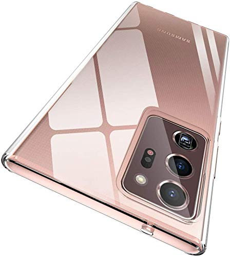 PIXFAB For Samsung Galaxy Note 20 Ultra Case, [Ultra Slim] Scratch Resistant TPU Gel Rubber Soft Skin Silicone [Protective Case] Phone Cover For Samsung Galaxy Note 20 Ultra - Clear