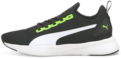 Puma Unisex Youth Flyer Runner Jr Sneakers, Green Flash-Puma White-Puma Black, 35.5 EU