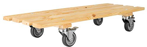 Werknorm Saar Pflanzroller Pflanzenroller Terrassenroller Outdoorroller Transportroller Balkonroller Blumenroller Kübelroller Holzroller Valenzia 80.1NA (Natur)