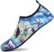 SAGUARO Badeschuhe Wasserschuhe Schwimmschuhe Strandschuhe Aquaschuhe Hausschuhe Pantoffeln Surfschuhe Neoprenschuhe für Damen Herren 023 Mehrfarbig Gr.36/37