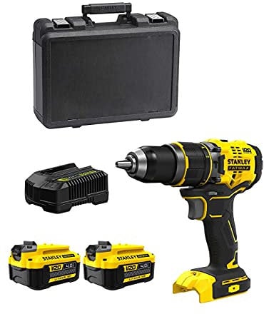 Taladro Percutor STANLEY FatMax SFMCD721M2K (2 Baterías de 4,0 Ah + Cargador + Maletín)