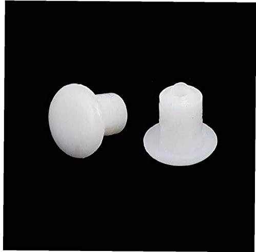 TOSSPER 50pcs Drill Hole Cover Caps 5mm Hole Plugs Drilling Cover Plugs Blanking End Caps Cover Up Unused Holes in Furniture Kitchen Cabinet Shelves