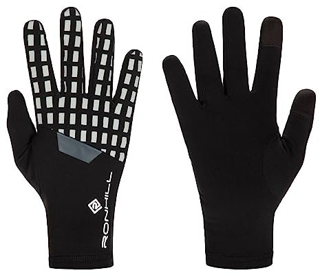 Ronhill Running, Afterhours Glove, Black/BrWhite/Rflct, S