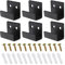 eMagTech 20pcs Support d'affichage Carreaux de Céramique 20mm Support Mural en Acier Inoxydable Panneau de Crochet Robuste Plats en J Cintre pour Accrocher Miroir d'image