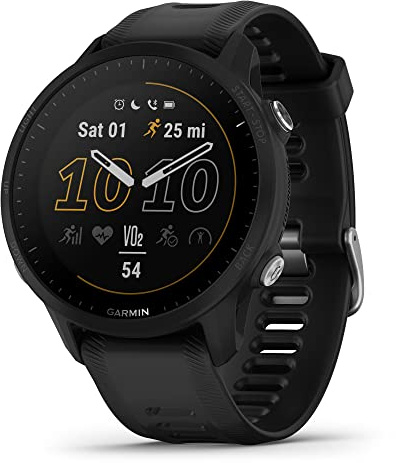 Garmin Forerunner® 955 - Smartwatch GPS da corsa, su misura per triatleti, batteria a lunga durata, colore: nero