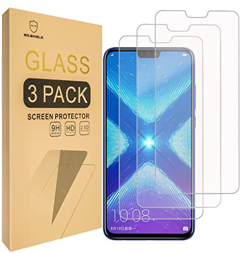 Mr.Shield Schutzfolie Kompatibel mit Huawei Honor 8X [3 Stück] Schutzglas Schutzglasfolie 9H Härte, HD Klare Displayschutzfolie