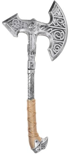 Halloween Axe Props,Cosplay Axe Toy Fake Axe Hatchet with Handle for Halloween Masquerade Carnival Party Accessories