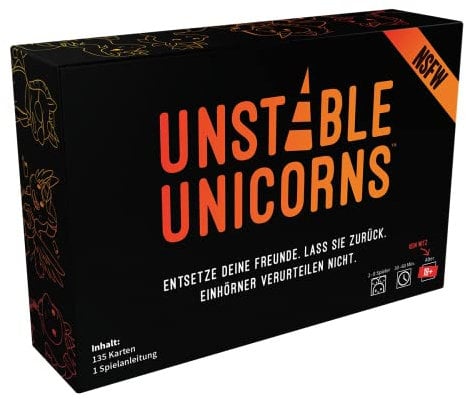 Unstable Games, Unstable Unicorns NSFW, Partyspiel, Kartenspiel, 2-8 Spieler, Ab 18+ Jahren, 30-60 Minuten, Deutsch