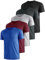 UEEKO 5er Pack Sport Herren Tshirt Set Kurzarm Sporthirt Running Herren Schnelltrocknend Atmungsaktiv Fitness Funktions Sporthirt Running Herren.(3X-L)