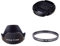 Filtro UV da 49 mm + copriobiettivo anteriore + paraluce a fiore, for obiettivo for Nikon D5600 D5500 D5300 D7500 D3400 D3300 D750 D5 e AF-P 18-55 mm