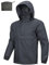 Outdoor Ventures Herren Regenjacke Wasserdichter Pullover mit Kapuze Packbare Reflektierende Jacke Leichte Fahrrad Windjacke Atmungsaktive Softshelljacke für Wandern Laufen Outdoor Dunkelgrau 3XL