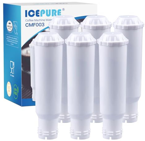 ICEPURE Wasserfilter Kaffeevollautomat Kompatibel mit Krups F088 Pro Aqua, Passt viele Modelle von AEG, Bosch, Siemens, Nivona,6 Stück (ACHTUNG: nicht geeignet für Jura White)