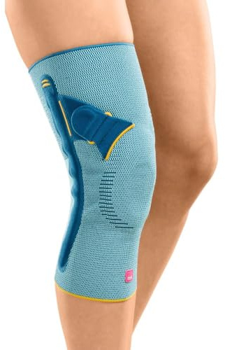 Genumedi® PT Gelenk-Knieorthese | Mint-Blue Größe V Rechts | Pelottensystem | Verbesserung Patellaführung | Kniestütze | Stabilisierung, Rutschfest
