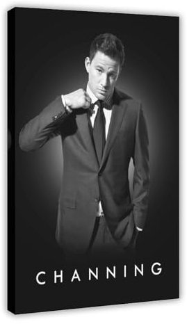 Schauspieler Channing Tatum 3 Leinwand-Poster, Wandkunst, Dekordruck, Bild, Gemälde für Wohnzimmer, Schlafzimmer, Dekoration, Rahmen-Stil, 60 x 90 cm