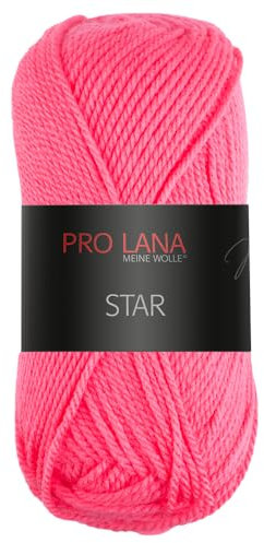 Frida's Wollhaus Pro Lana 50 g Star Stricken Häkeln Wolle Garn weich pflegeleicht 39 Farben (34 | Pink)