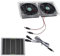 WOHPNLE Solarpanel-Lüfter-Set, 100 W, 12 V, Solarbetriebener Lüfter Mit Solarpanel, Dual-Solar-Abluftventilator Für Hühnerställe, Gewächshäuser, Schuppen, Haustierhäuser