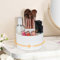 LOPHE Make Up Organizer, 360°Drehbarer Schminktisch Organizer, Kosmetik Pinselhalter Organizers Aufbewahrung Etui, Schmink Pinsel Makeup Organizers für Frisiertisch,Schlafzimmer,Bad(Elfenbeinweiß)