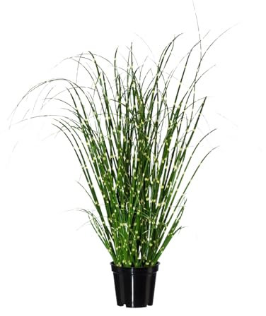CREATIV green künstliches Zebragras 42cm im Topf I naturgetreues Wildgras im Topf I Deko Gräser für Innen I hochwertige & dekorative Dekopflanze I Grasbusch für Indoor I lebensechte Kunstpflanze
