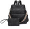 Puwuzixi Frauen Rucksack Wasserdicht Anti-Diebstahl Leichtgewicht PU Mode Reisen Mehrzweck Cabrio Geldbörse Umhängetasche Handtasche Rucksack（Black）