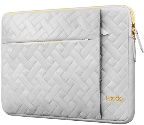 Lacdo 13 inch Laptop Sleeve Case for 13 inch New MacBook Air M4 A3240 2025/M3 A3113/M2 A2681/M1 A2337, 13 Inch New MacBook Pro M2/M1 A2338 A2251 A2289, 13 iPad Pro M5/iPad Air M3 2025, Space Gray