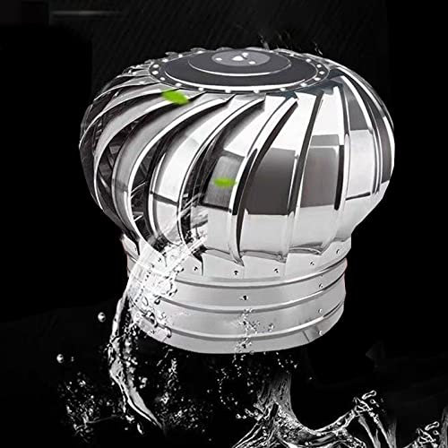 Tapa de Lluvia para Techo de Acero Inoxidable, Tapa de ventilación de Escape para Techo/baño/Cocina/gallinero/cobertizo, imney Redondo para Todo Tipo de Clima con Kit de instalación (tamaño: