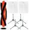 Ersatz-Zubehör-Set für Honiture V8 Pro Saugroboter, Ersatzteile für Lubluelu für L20, 1 Hauptbürste, 2 Filter, 4 Seitenbürsten, 1 Reinigungsbürste (A)