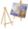 Tischstaffelei Holz 30 x 20 cm, 2 Stück Mini Staffelei Tisch Leinwand Ständer Dreieck Staffelei Klein Holzstaffeleien Bilderrahmen Halterung für Hochzeit Desktop Gemälde