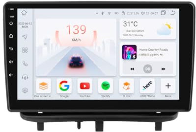 Hizpo Autoradio Android 13 9 pouces avec écran tactile 8 cœurs pour Opel Corsa D 2007-2012 WiFi sans fil Android Auto & Wireless Carplay Bluetooth WiFi 4G GPS RDS AM/FM