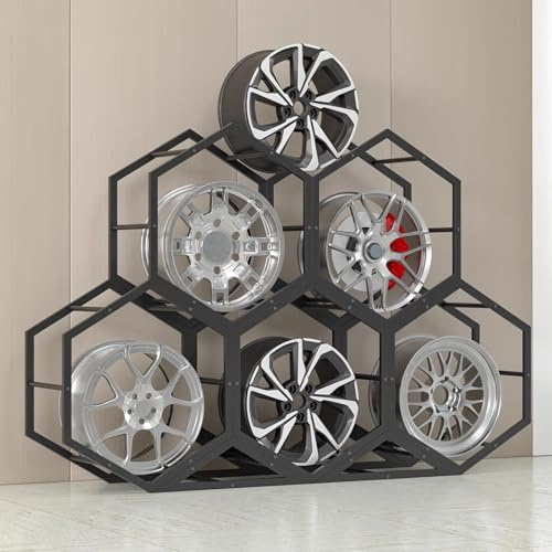 Reifenständer reifenregal Reifengestell 24 20 19 18 17 16 15 Zoll Großer Felgenständer, Stapelbar Frei Kombinierbar Autoreifen Halter/ Radständer Für Heimwerkstatt, Ausstellung Und Autowerkstatt((5+2)