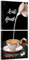 burkfeeg 2 Stück Kaffee Bar Wanddeko Küche Poster Küchenbilder Esszimmer Dekor Wandbilder Bild Wohnzimmer Bilder Modern Schwarz Weiß Leinwand (30x30cm