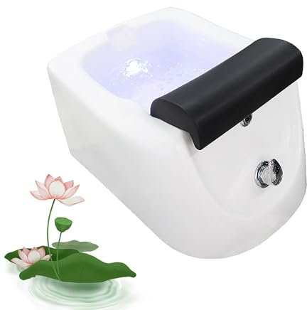 YXFAZPP Pediküre-Schüssel, Fußbad, Pediküre-Spa, tragbare Fuß-Spa-Badewanne, Fußbad, Fuß-Whirlpool, Acryl-Pediküre-Stuhl, Shampoo-Waschbecken, Waschbecken, Spa-Fußdusche