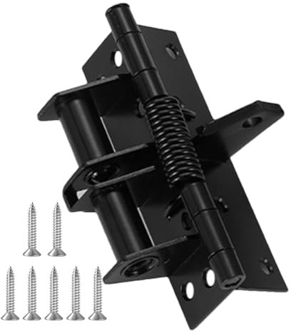 Ferme-porte à charnière à ressort | Positionnement de porte – Charnières de porte réglables de 10,2 cm, charnières à ressort robustes pour portes intérieures de maison