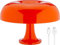 KUXEEY Rechargeable Mushroom Table Lamp – Orange Cordless Touch Lamp | Wireless LED Cool, Warm, White Lighting | Dimmable 4000 mAh Battery Operated | Room Decor Aesthetic Bedroom Funky Design