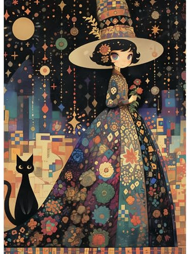 HUADADA Puzzle 1000 Teile Erwachsene Schöne Prinzessin 70 x 50 cm Puzzles für Erwachsene Lernspiel Herausforderung Spielzeug 1000-teilige Puzzles für Erwachsene Kinder