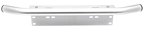 Universal Kennzeichenhalter Auto, 1 stück Bull bar vorne Bumper kennzeichen Montage Halterung aluminiumlegierungshalter for Off Road car SUV LKW arbeitslampe licht bar(Silver)